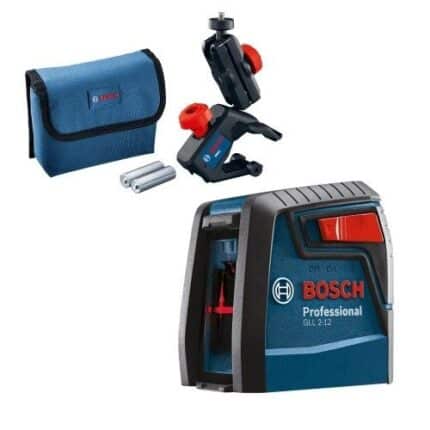 Nível a Laser 2 Linhas Vermelho 12m com Bolsa gll 2-12 0601063BG0 Bosch