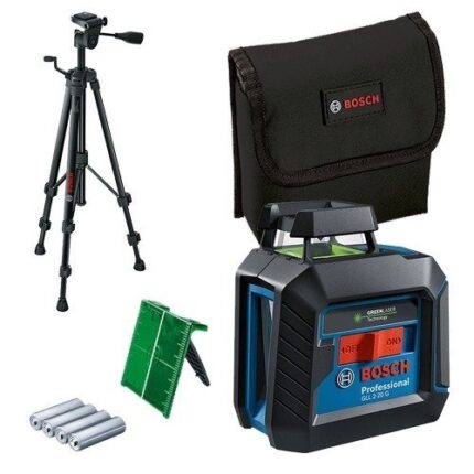Nível laser 2 linhas verdes 360° alcance 10m gll 2-20 Bosch